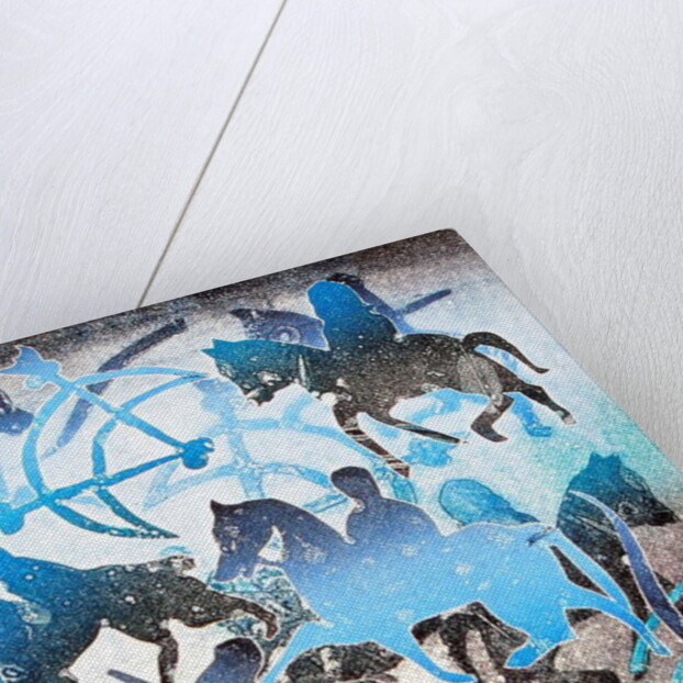 Blue Riders, 2000 by Gloria Wallington