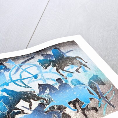 Blue Riders, 2000 by Gloria Wallington