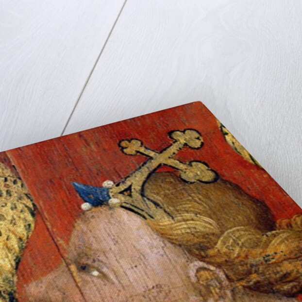 Picardy 085 - Laon - Museum - “” The Donator and the Angel of the Annunciation”” - Master of the Hours of Rohan - Oil painting on 15th century oak by Anonymous