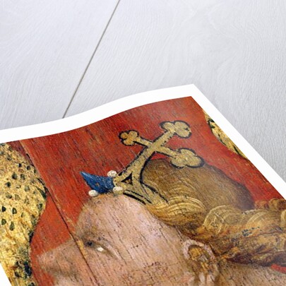 Picardy 085 - Laon - Museum - “” The Donator and the Angel of the Annunciation”” - Master of the Hours of Rohan - Oil painting on 15th century oak by Anonymous