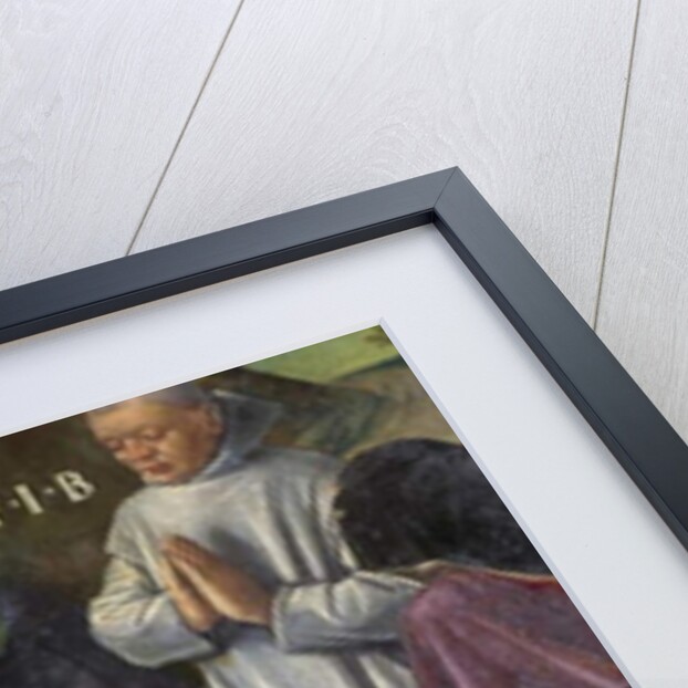 Indre & Loire N* 176 - Chateau de Loches - Detail of the altarpiece of the crucifixion - Ecole de Jean Fouquet - 1485 - by Anonymous