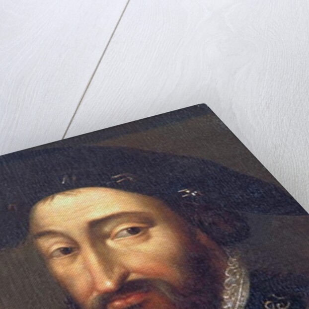 Indre & Loire N* 212 - Chateau de Plessis-les-Tours - Portrait of Francois 1st - French school of the 17th century by Anonymous