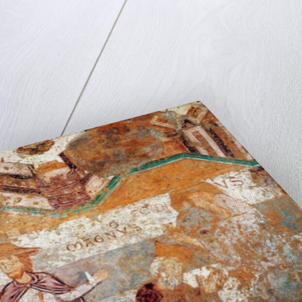 Loire Atlantique N* 063 - Church of Loroux-Bottereau - Wall painting of the legend of St-Gilles by Anonymous