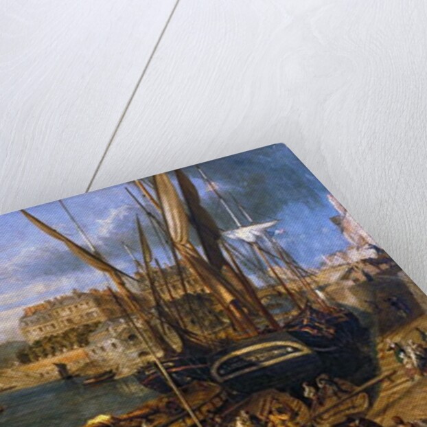 Loire Atlantique N* 120 - Nantes - Musee Dobree - The Port of Nantes - by Parrot William - painting of 1804 by Anonymous