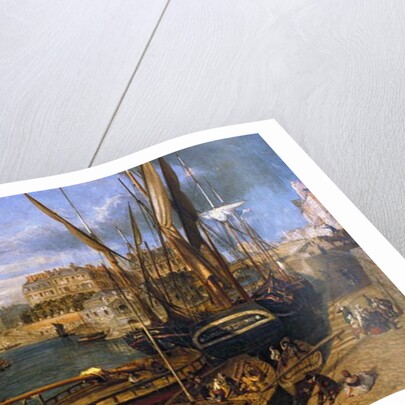 Loire Atlantique N* 120 - Nantes - Musee Dobree - The Port of Nantes - by Parrot William - painting of 1804 by Anonymous