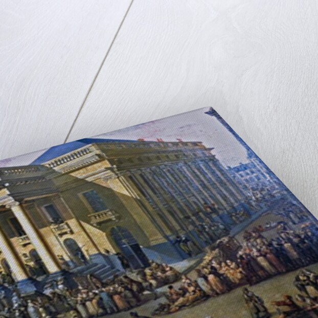 France - Departement du Nord - Lille - Musee Hospice Comtesse - Louis Joseph Watteau, dit Watteau de Lille: Lille, place du theatre by Anonymous