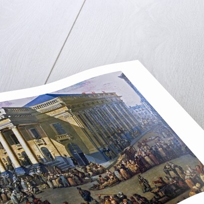 France - Departement du Nord - Lille - Musee Hospice Comtesse - Louis Joseph Watteau, dit Watteau de Lille: Lille, place du theatre by Anonymous