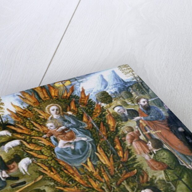 The Virgin with the burning bush by Anonymous