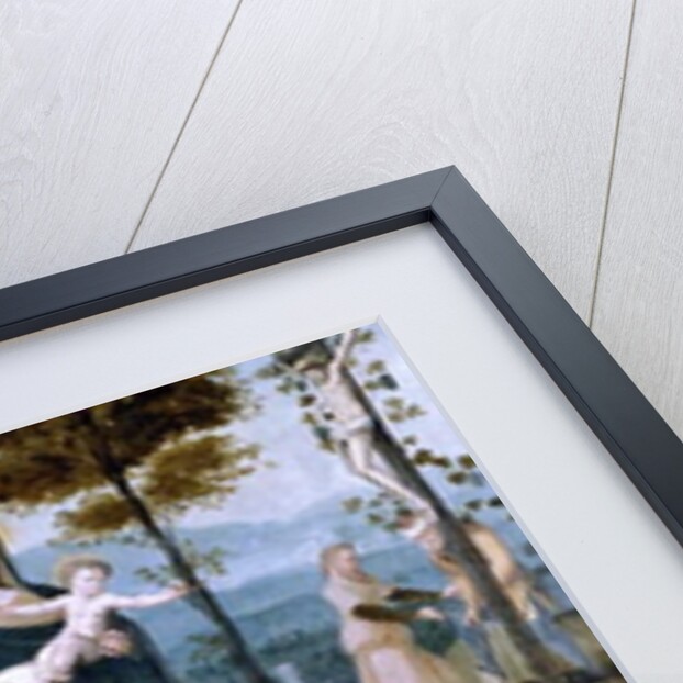 The Virgin in the enclosed garden, portrait of Jacques Delegorgue, Echevin d'Abbeville by Anonymous