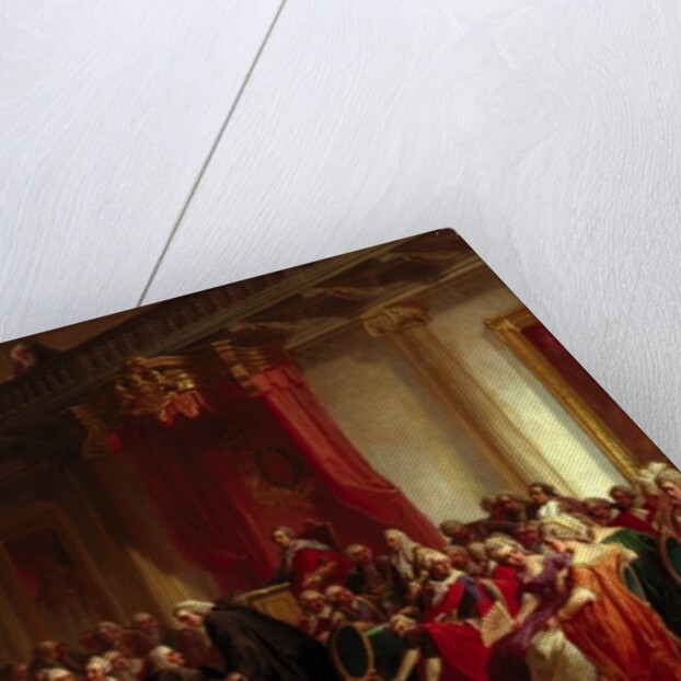 Benjamin Franklin Appearing before the Privy Council by Christian Schussele