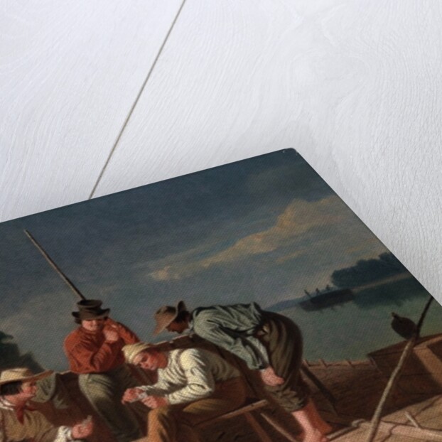 In a Quandary, or Mississippi Raftsmen at Cards, 1851 by George Caleb Bingham