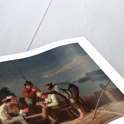 In a Quandary, or Mississippi Raftsmen at Cards, 1851 by George Caleb Bingham