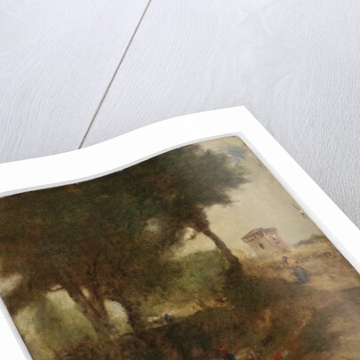 Sketch for Washing Day near Perugia, 1873 by George Snr. Inness