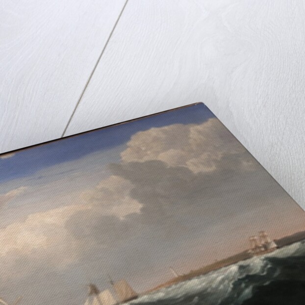 Sailing Ships off the New England Coast, c.1855 by Fitz Henry Lane