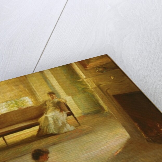 Interior with Mother and Child by Edmund Charles Tarbell