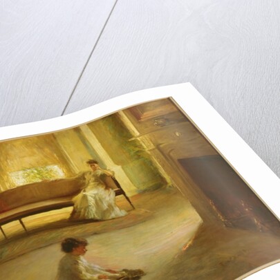 Interior with Mother and Child by Edmund Charles Tarbell