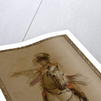 General George Augustus Eliott on a Grey Charger, study for 'The Siege of Gibraltar'. c.1787 by John Singleton Copley