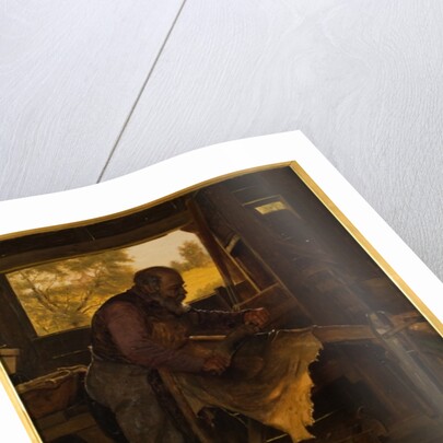 Preparing a Deer Hide, 1904 by John George Brown