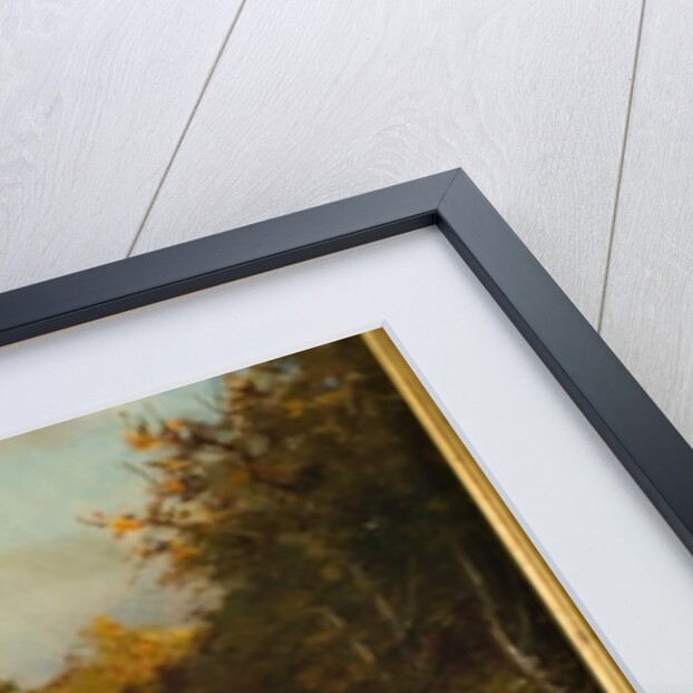 Sailboat on river, c.1875 by Arthur Quartley