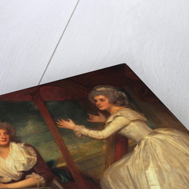 Lady Caroline Spencer, later Viscountess Clifden, and her sister, Lady Elizabeth Spencer, 1786-92 by George Romney