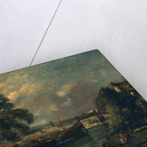 Barges on the Stour by John Constable