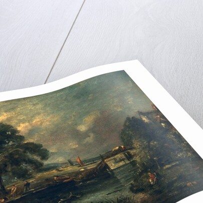 Barges on the Stour by John Constable