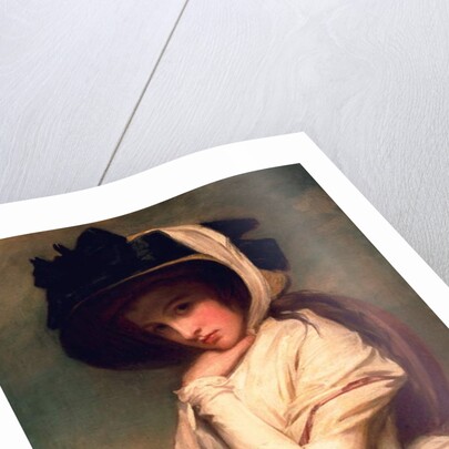 Emma Hart, later Lady Hamilton, in a straw hat, c.1782-94 by George Romney