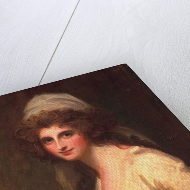 Emma Hart in a white turban, c.1791 by George Romney