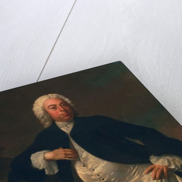 Man in a white silk waistcoat, c.1745-50 by Joseph Highmore