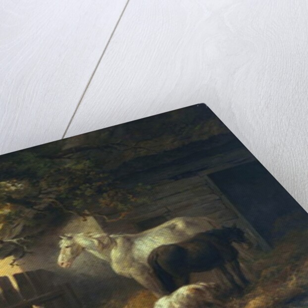 A farmyard, 1792 by George Morland