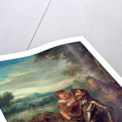 Scene from Don Quixote: Sancho Panza Counts Don Quixote's Teeth, 1735 by John Vanderbank