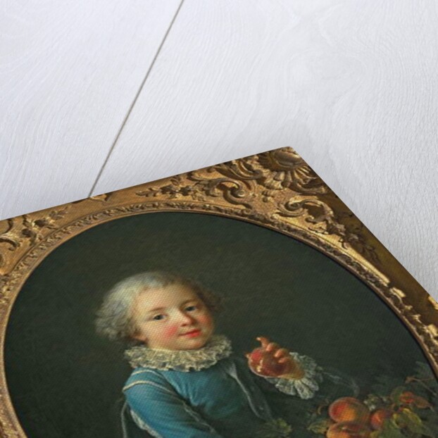 Boy with peaches, 1760 by Francois-Hubert Drouais