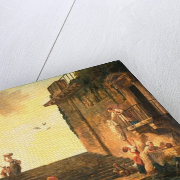 Washerwomen at the Fountain, c.1770-75 by Hubert Robert