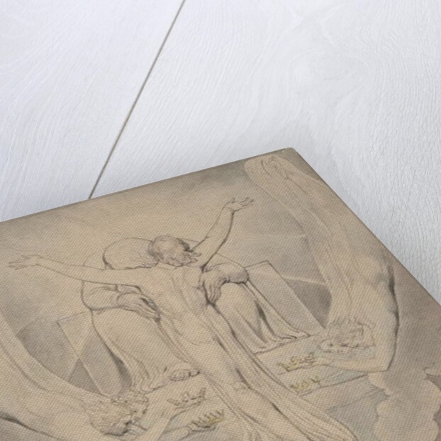 Illustration 3 to Milton's 'Paradise Lost': Christ Offers to Redeem Man, 1807 by William Blake