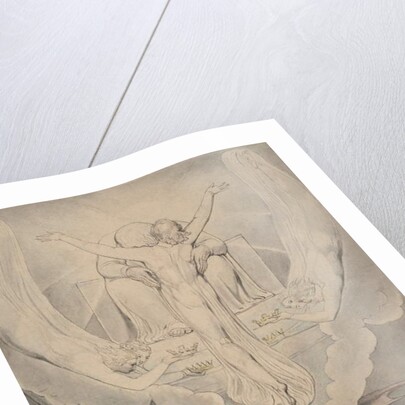 Illustration 3 to Milton's 'Paradise Lost': Christ Offers to Redeem Man, 1807 by William Blake