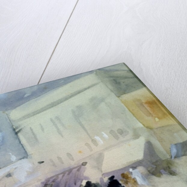 A market scene in Karachi by Hercules Brabazon Brabazon