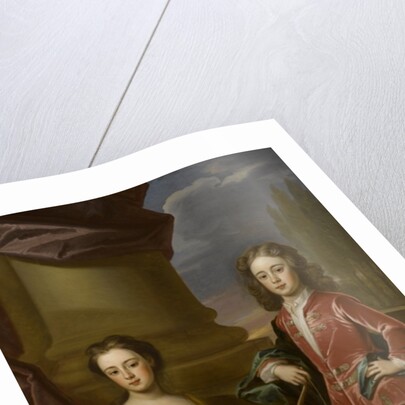 Double portrait of Dudley North and his sister, Anne, 1714 by Robert Byng or Bing