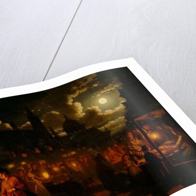 Moonlit Market, 1874 by Johann Mongels Culverhouse