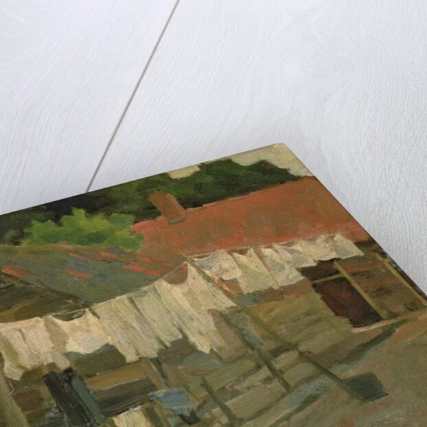 Farmhouse with Wash on the Line, c.1898 by Piet Mondrian