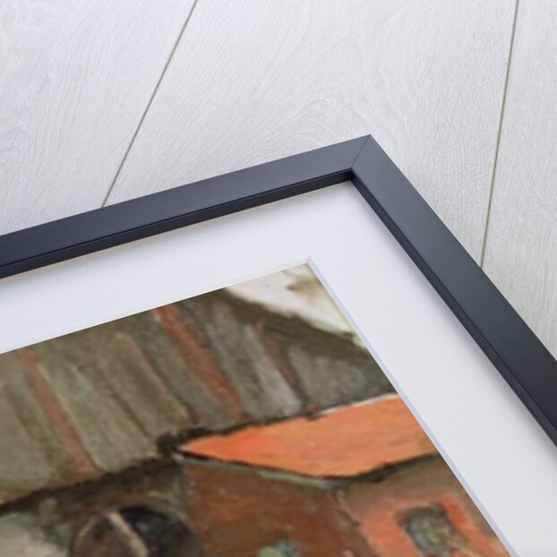 Rear Gables of Farm Buildings with Figures, 1898-99 by Piet Mondrian