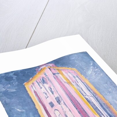 Lighthouse at Westkapelle in Orange, Pink, Purple and Blue, c.1910 by Piet Mondrian