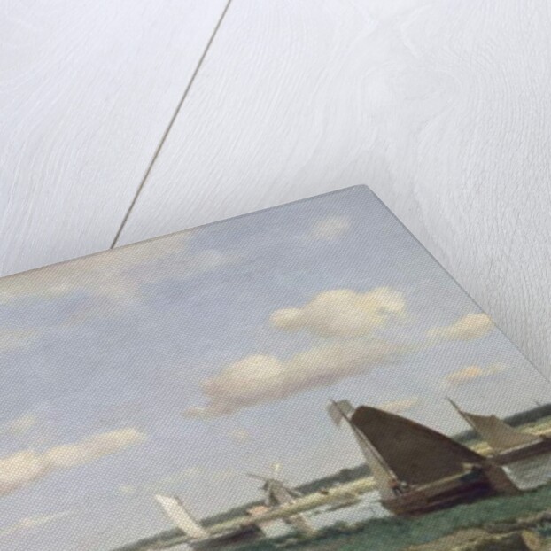 View of the Trekvliet canal near The Hague, 1870 by Johannes Hendrik Weissenbruch