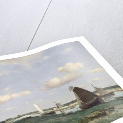 View of the Trekvliet canal near The Hague, 1870 by Johannes Hendrik Weissenbruch