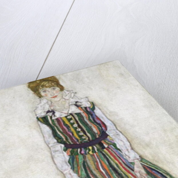 Portrait of Edith Schiele, the artist's wife, 1915 by Egon Schiele