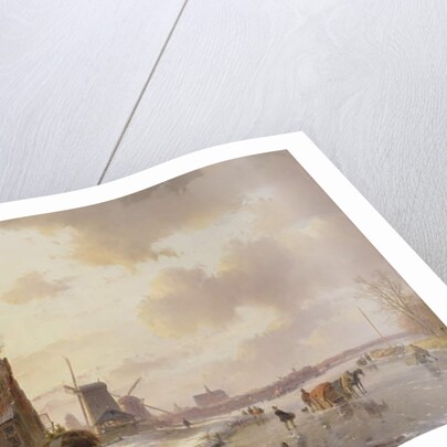 Winter scene, 1844 by Andreas Schelfhout