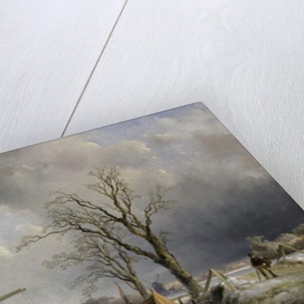 Winter scene, 1846 by Johan-Barthold Jongkind