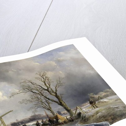 Winter scene, 1846 by Johan-Barthold Jongkind