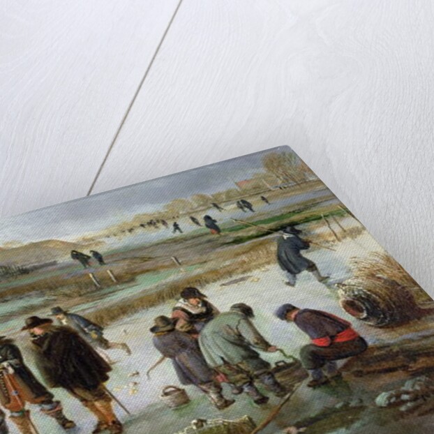 Ice Skating outside the City Walls by Aert van der Neer