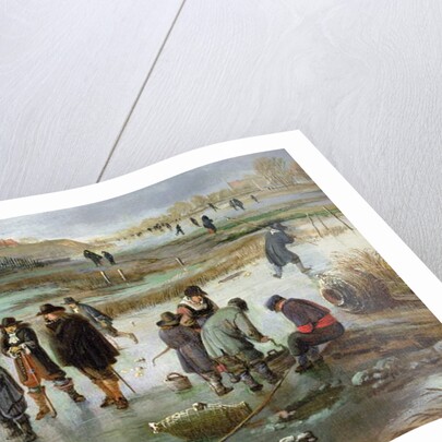 Ice Skating outside the City Walls by Aert van der Neer