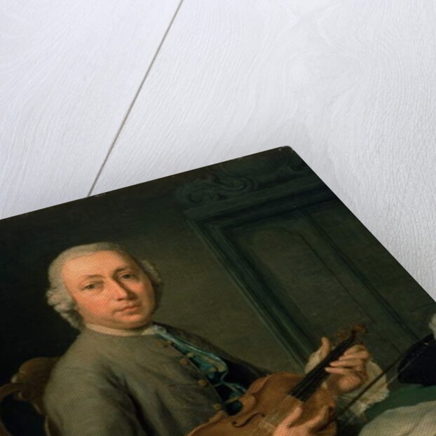 Man with a violin by Hendrik Pothoven